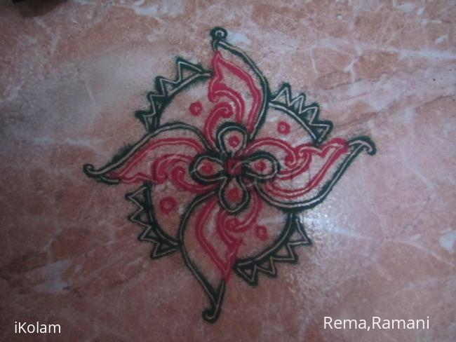 Rangoli: simple design rangoli