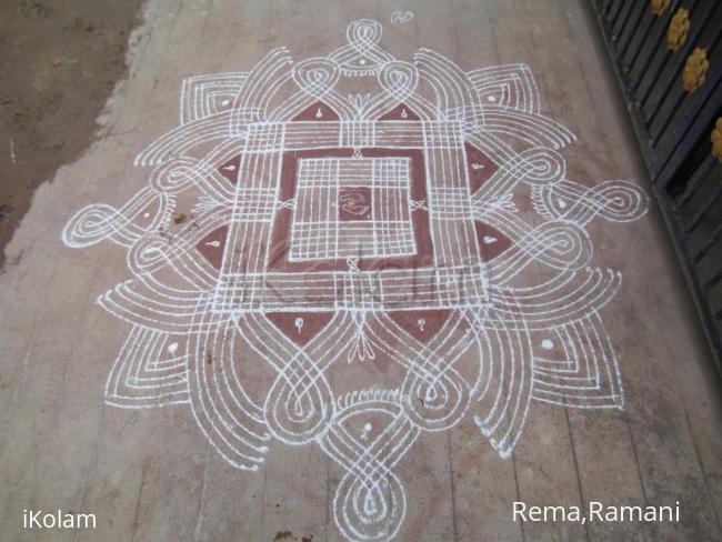 Rangoli: Krishna jeyanthi kolam