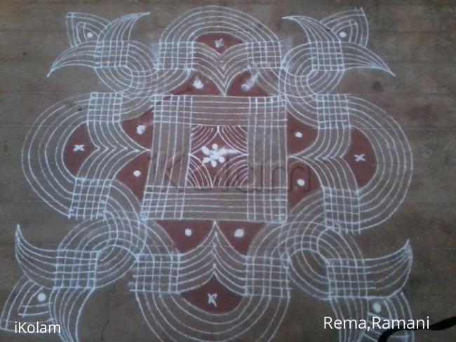 Rangoli: Free hand kanya kolam for ugadi