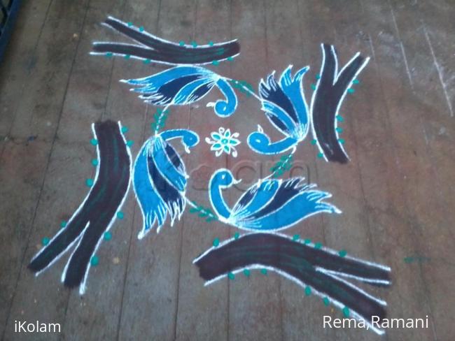 Rangoli: Birds rangoli