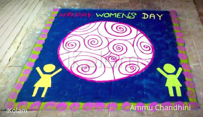 Rangoli: Women's day rangoli