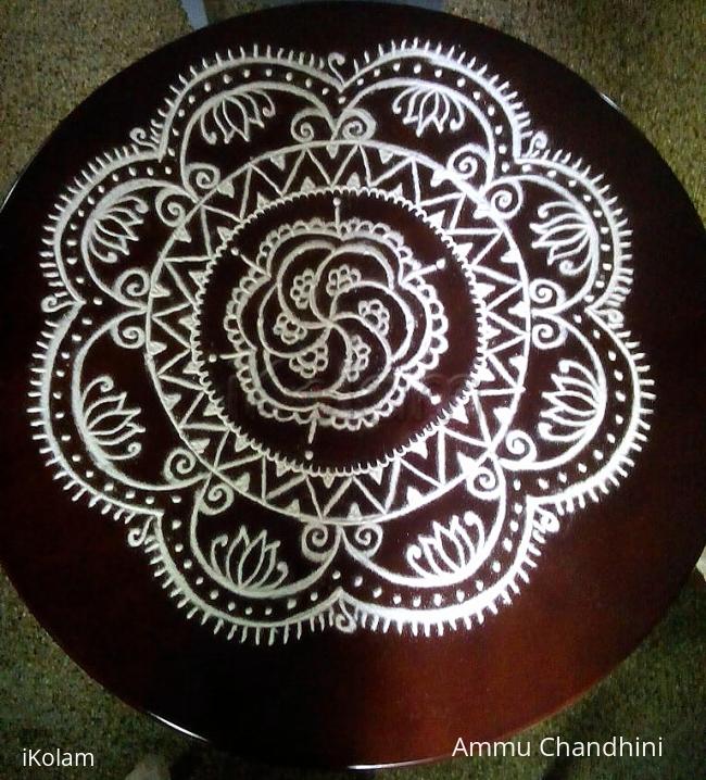 Rangoli: Table top rangoli