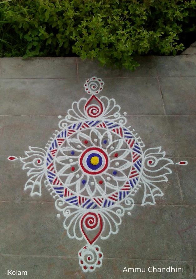 Rangoli: Purattaasi 1st Saturday kolam