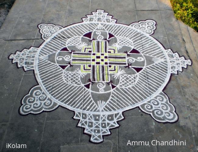 Rangoli: Thai 3rd velli padi kolam