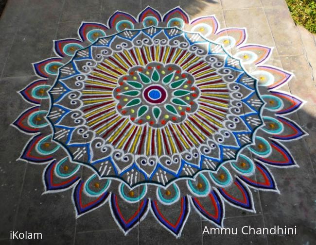 Rangoli: Freehand rangoli