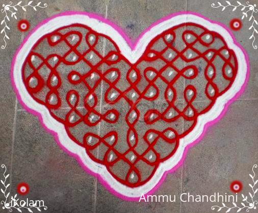 Rangoli: Valentine day spl rangoli-2