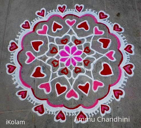 Rangoli: Valentine day spl rangoli-3