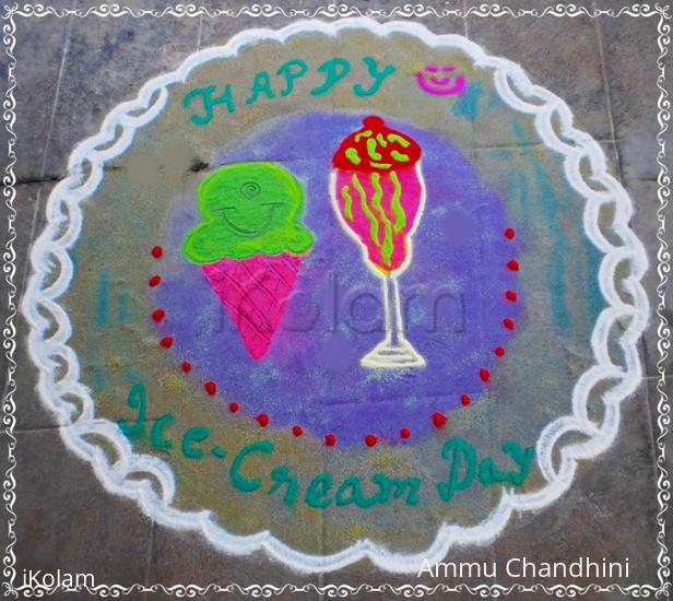 Rangoli: Ice-cream rangoli