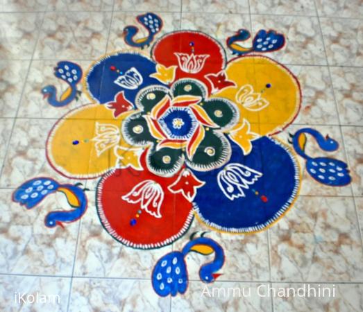 Rangoli: paint kolam