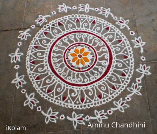 Rangoli: friday kavi kolam