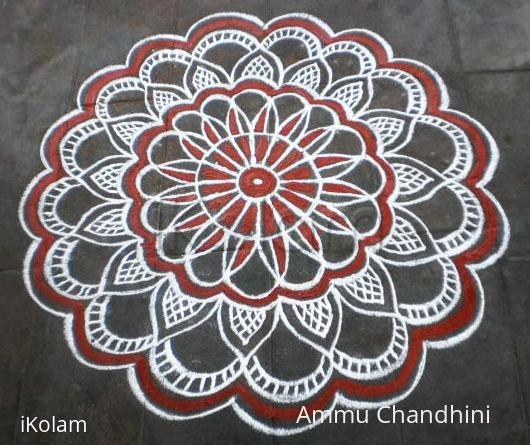 Rangoli: Aadi 1st Sevvai spl kolam