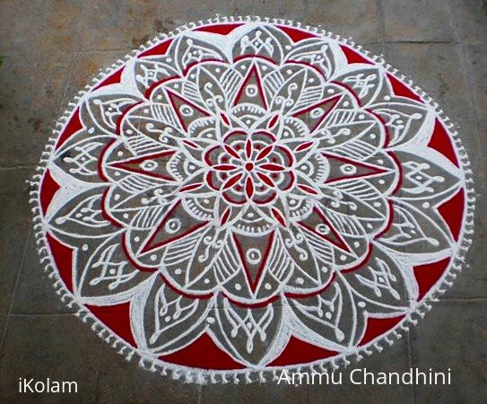 Rangoli: Aadi 1 st Sevvai (tues) spl kolam