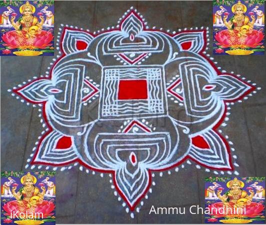 Rangoli: Varalakshmi vratham spl kolam-1