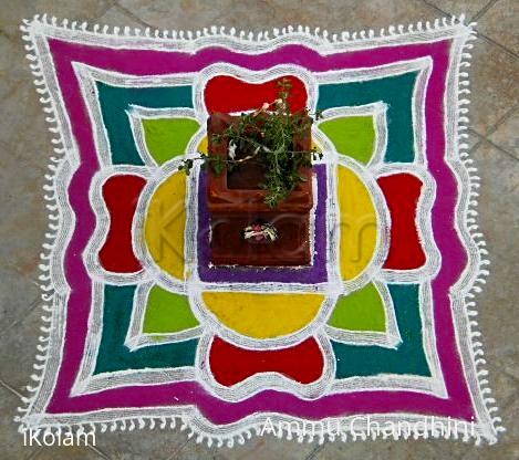 Rangoli: Varalakshmi vratham spl kolam-2