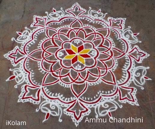 Rangoli: Aadi 3rd velli(friday) kolam