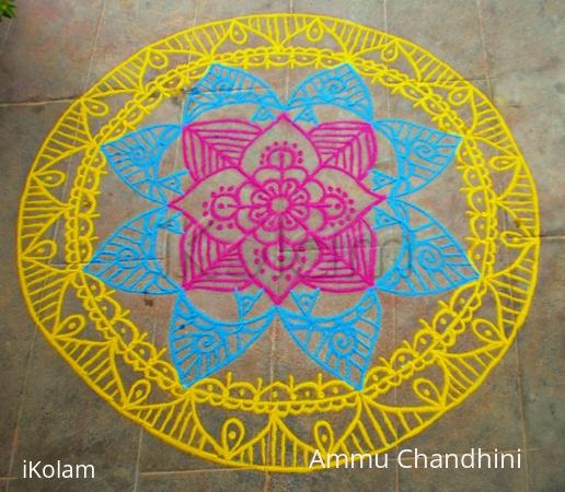 Rangoli: Aadi Perukku spl kolam