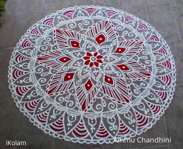 Rangoli: Aadi 3rd Sevvai (tues) spl kolam