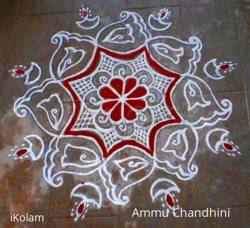 Rangoli: Aadi 4th sevvai kolam