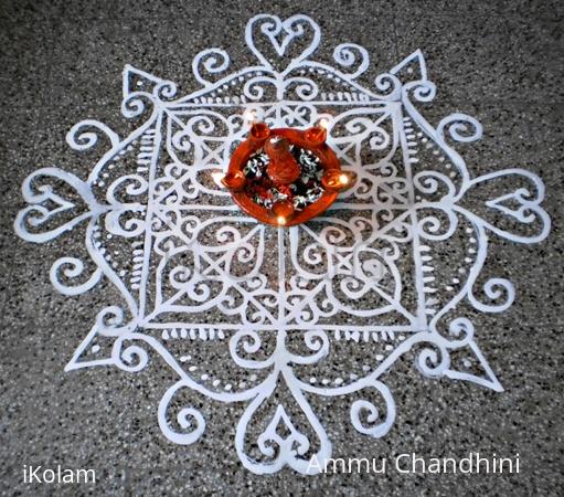 Rangoli: Varalakshmi pujai kolam-1