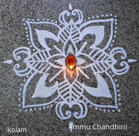 Rangoli: friday kolam