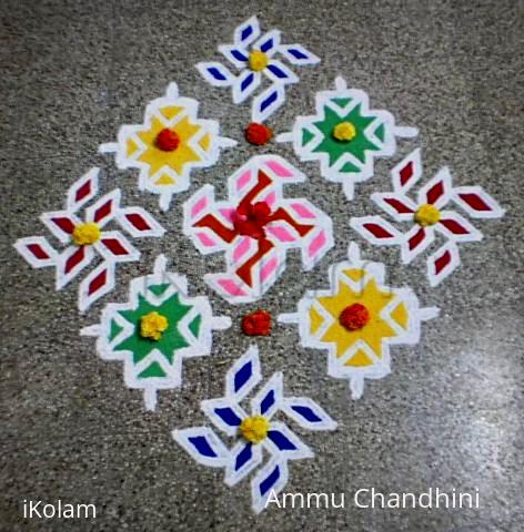 Rangoli: Happy birthday spl kolam