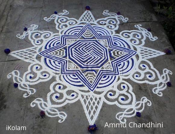 Rangoli: Navrathri day-9-Vijayadasami spl kolam