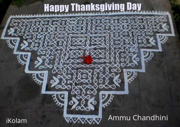 Rangoli: Thanks giving day spl kolam