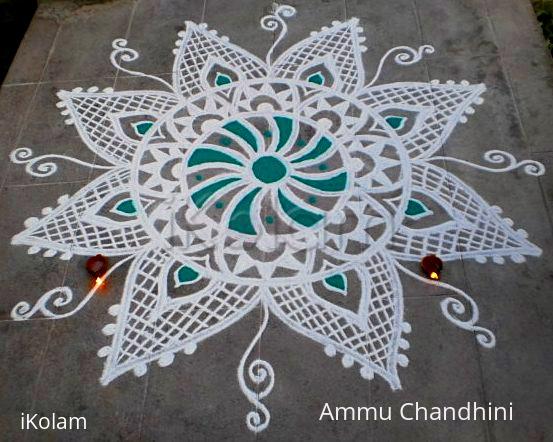 Rangoli: Thirukarthigai spl kolam-1