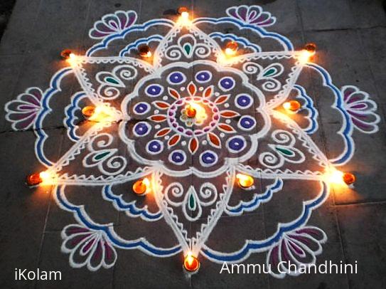 Rangoli: Thirukarthigai spl kolam-3