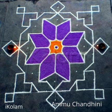 Rangoli: Karthigai evening kolam-3