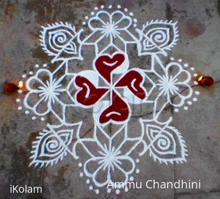 Rangoli: Karthigai evening kolam-5