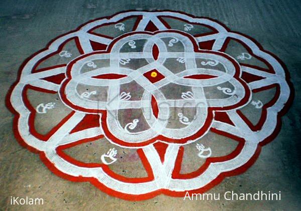 Rangoli: Margazhi  kolam on road-4-Arudra darisanam spl kolam