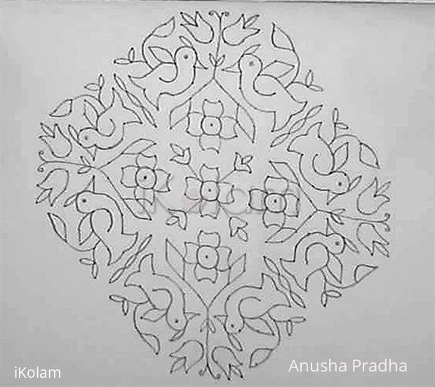 Rangoli: Birds Kolam