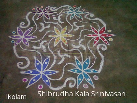 Rangoli: flower