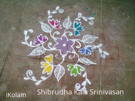 Rangoli: flower