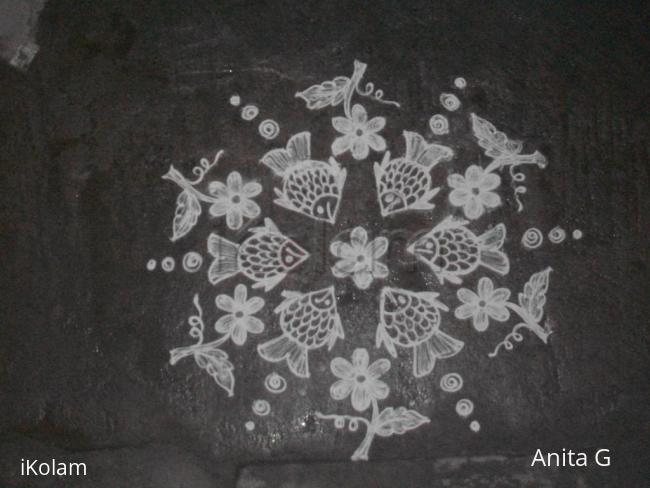 Rangoli: my fish kolam