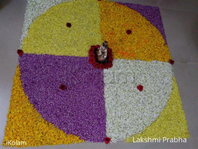 Rangoli: Onam celebration in our house