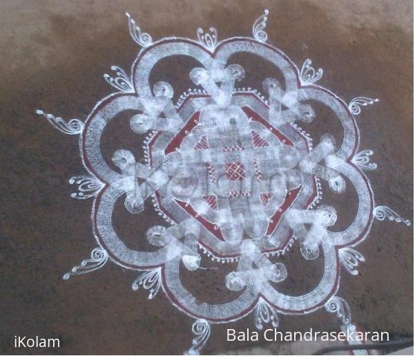 Rangoli: Padi kolam for Tamil new year