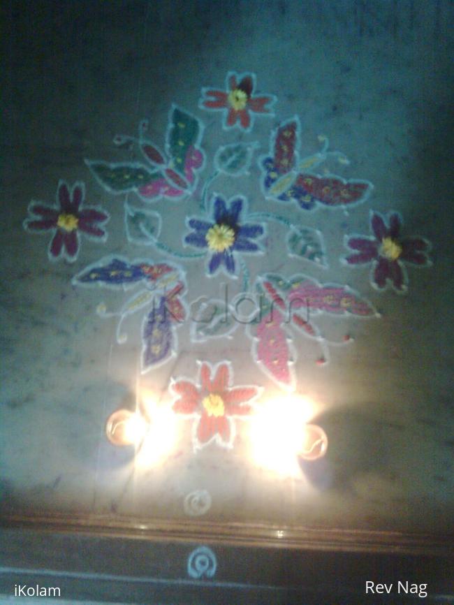 Rangoli: butterflies