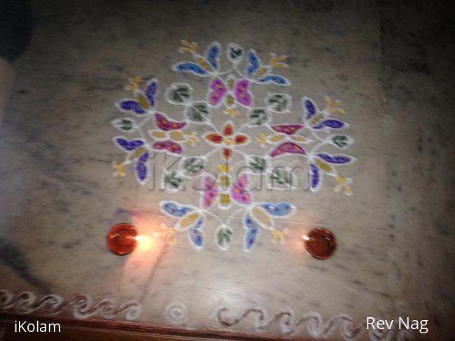 Rangoli: Butter flies