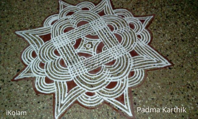 Rangoli: Maa kolam for Ganapathy homam