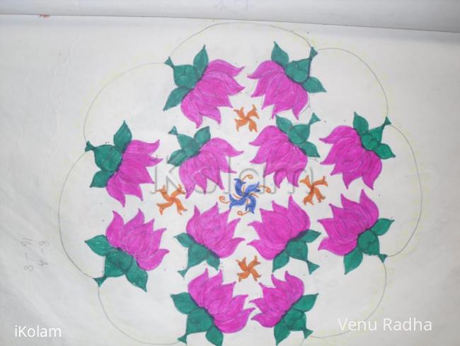 Rangoli: Lotus rangoli