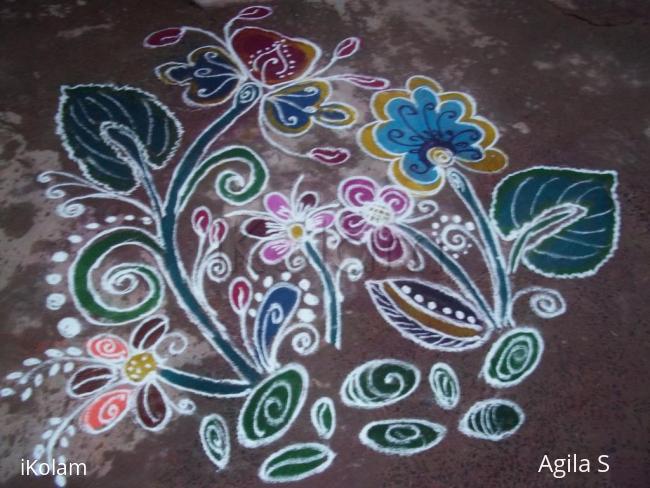 Rangoli: freehand design 