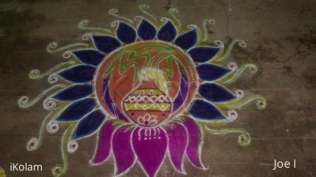 Rangoli: Pongal kolam 