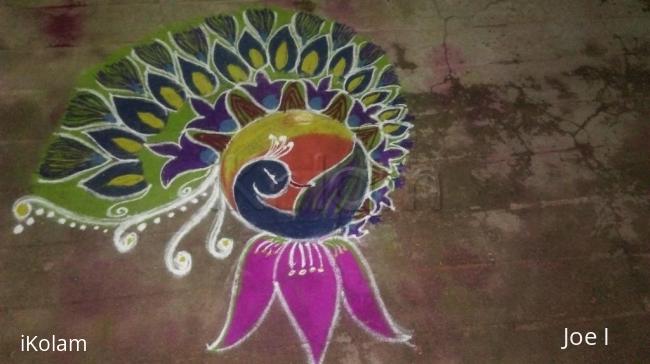 Rangoli: Peacock 