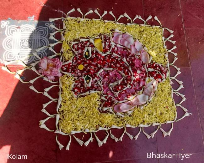 Rangoli: Ganesha pookolam