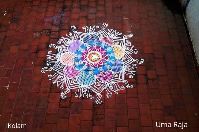 Rangoli: Rangoli on terrace