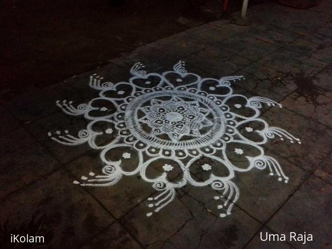 Rangoli: evening kolam