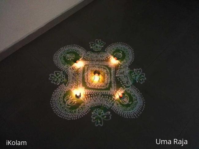 Rangoli: Dazzling green