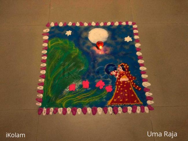 Rangoli: Happy karva chauth